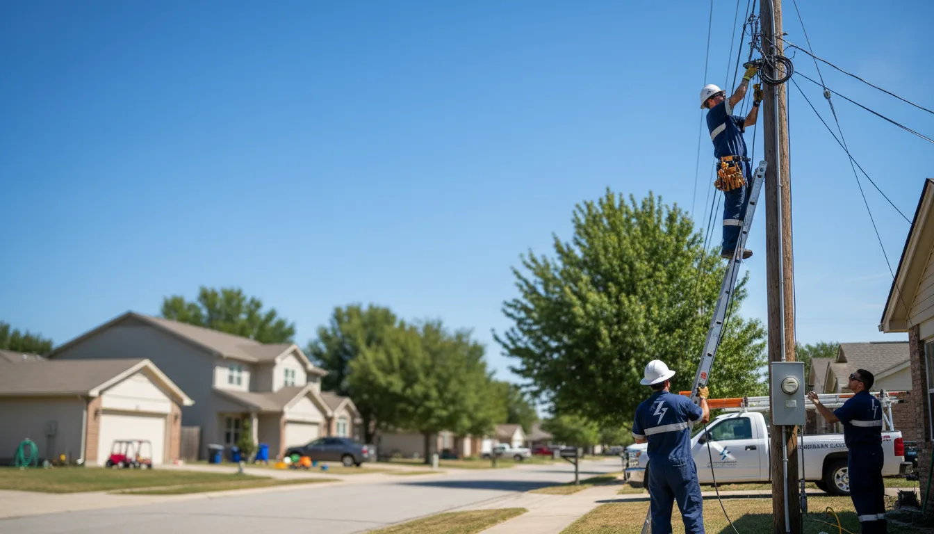 Residential electrician providing installation services in Prudenville, MI